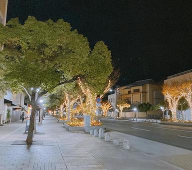 イルミネーション　 イルミネーション,夜景,街並みの写真素材