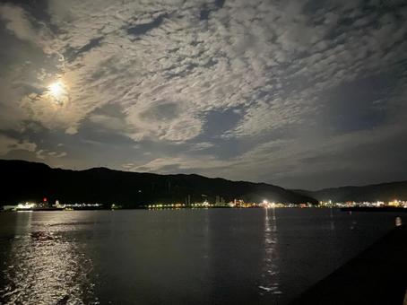 Photo, ferry, wave, mountain, 