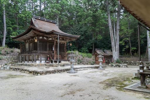 滋賀　大笹原神社　本殿 大笹原神社,大笹原,神社の写真素材