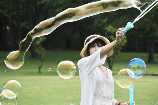シャボン玉 シャボン玉の写真