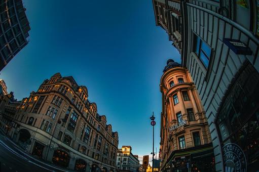 ストックホルム街並みと夕景 ストックホルム,スウェーデン,街並みの写真素材