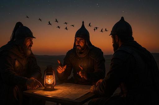 夕暮れの地図相談 夕暮れの地図相談の写真