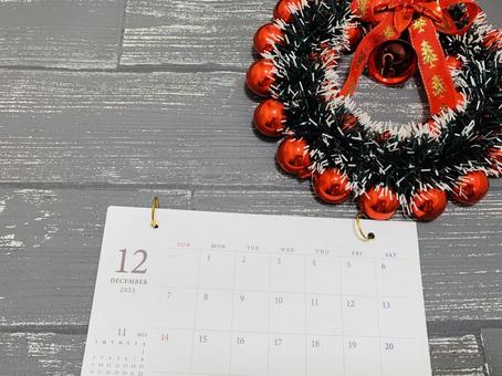 12月カレンダー 12月,12月カレンダー,カレンダーの写真素材