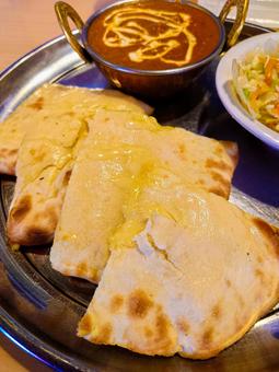 Photo, curry, nan, indian cuisine, 