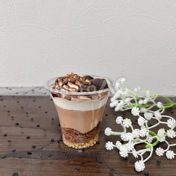 幸せ時間 チョコレートパフェ,チョコパフ,チョコの写真素材