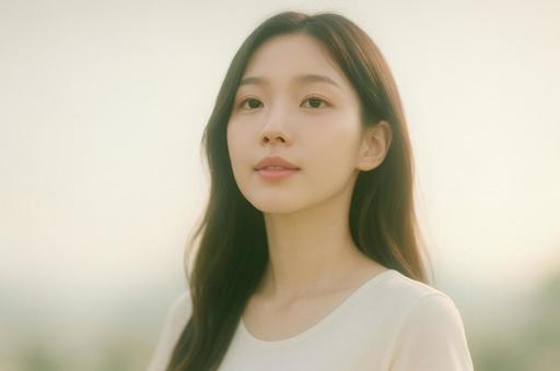 韓国女性の写真