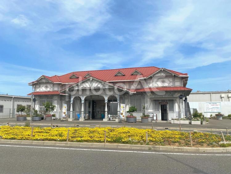 南海電車　旧浜寺公園駅 南海電車,鉄道,駅の写真素材
