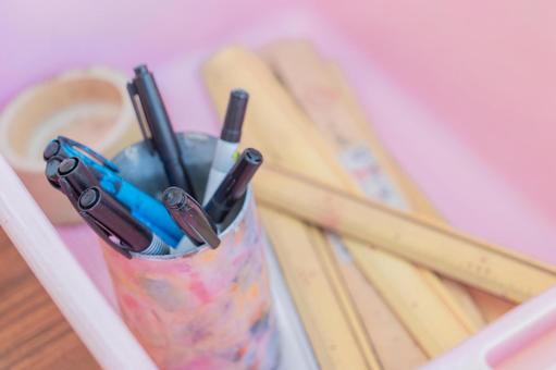 文房具 文具,文房具,ペンの写真素材