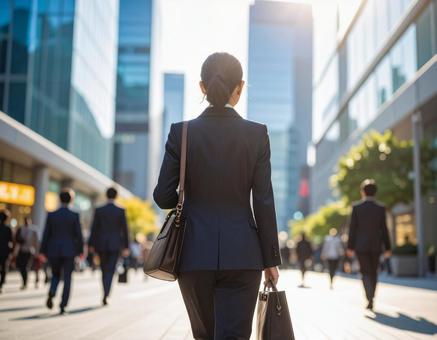 ビジネス希望後ろ姿の写真