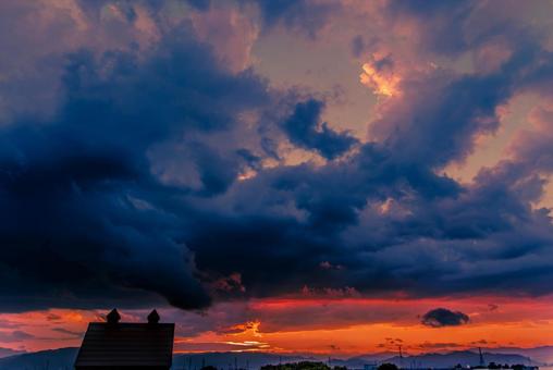 夕焼け 夕焼けの写真