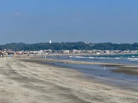 夏の由比ヶ浜 夏の由比ヶ浜 鎌倉,由比ヶ浜,ビーチの写真素材