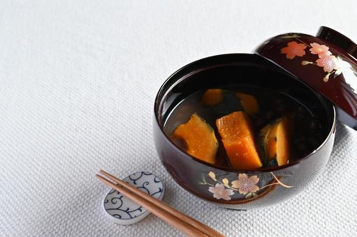 かぼちゃぜんざい かぼちゃ,ぜんざい,おしるこの写真素材