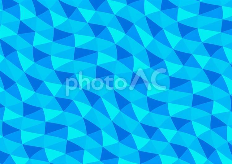 三角のうねりのある抽象的な青色の背景 水色,ブルー,青の写真素材