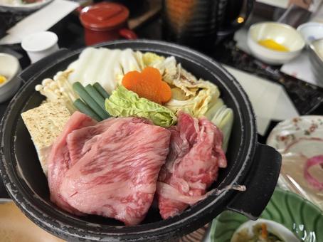 すき焼き すき焼き,牛鍋,個食の写真素材