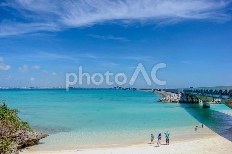 思い出の宮古島 伊良部島,宮古島,沖縄の写真素材