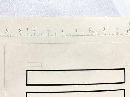 定規つきの紙 定規つきの紙の写真
