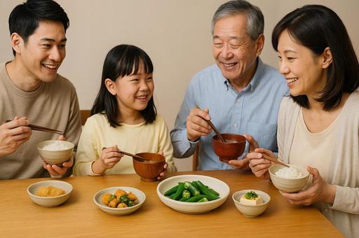 家族団らん 家族団らんの写真