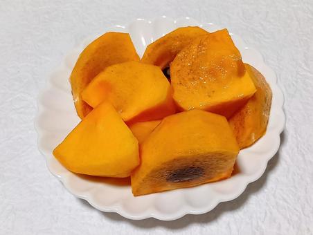 柿 カキ,果物,果実の写真素材