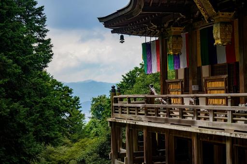狸谷山不動院の舞台 狸,舞台,山の写真素材
