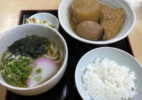 おでん定食うどん付き おでん定食うどん付き,おでん,定食の写真素材