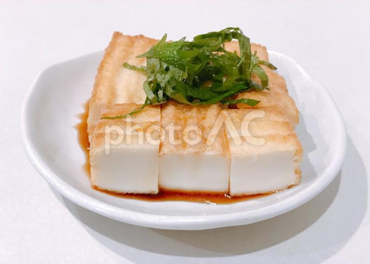 大葉厚揚げ焼き 大葉厚揚げ焼き,厚揚げ焼き,厚揚げの写真素材