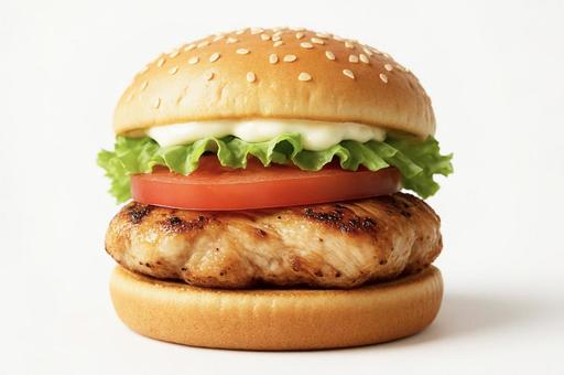 グリルチキンバーガー グリルチキンバーガーの写真