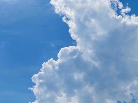 夏の青空 夏の青空の写真