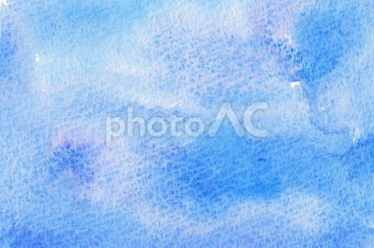 水彩絵具のテクスチャ（青） 水彩絵具,テクスチャ,手描きの写真素材