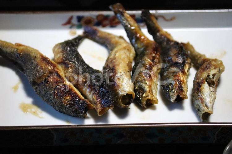 ハヤ（ウグイ）の黄金揚げ ハヤ,ウグイ,川魚の写真素材
