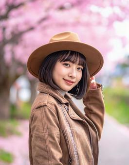春・春色の彼女のポートレート 春・春色の彼女のポートレートの写真