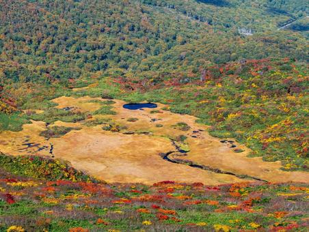 紅葉の栗駒山(須川岳)竜泉ヶ原 紅葉の栗駒山(須川岳)竜泉ヶ原の写真