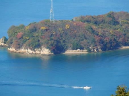 【風景写真】因島 白滝山からの眺め 因島,白滝山,山頂の写真素材