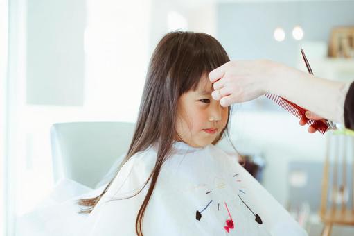 Child haircut, schönheitssalon, schneiden, kind, JPG