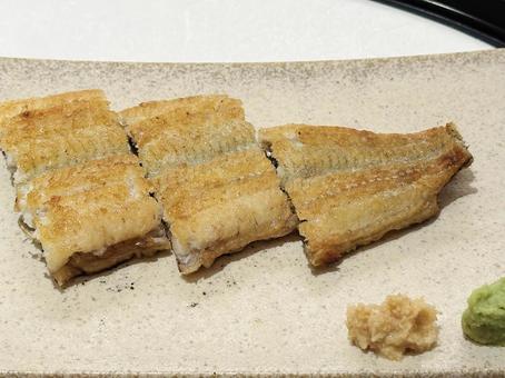 うなぎ白焼 うなぎ白焼 鰻,白焼き,カリカリの写真素材