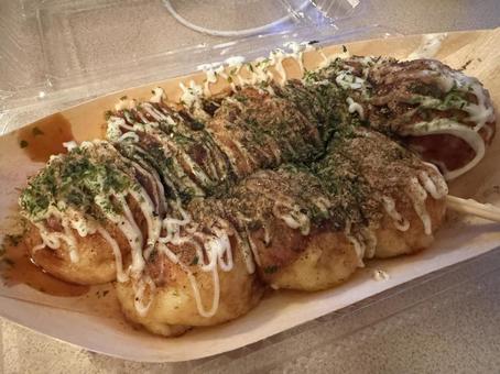 たこ焼き たこ焼き,粉もん,ソースの写真素材