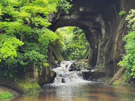 渓流 渓流 千葉県,君津市,清水渓流公園の写真素材
