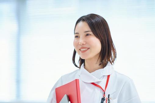 白衣の女性 白衣の女性 白衣,女性,看護師の写真素材