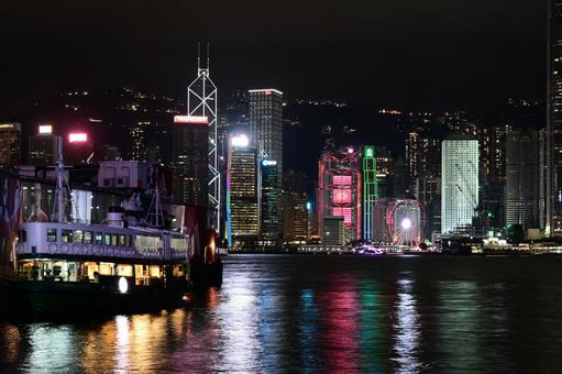 香港・ビクトリア・ハーバー 香港・ビクトリア・ハーバー 香港,夜景,風景の写真素材
