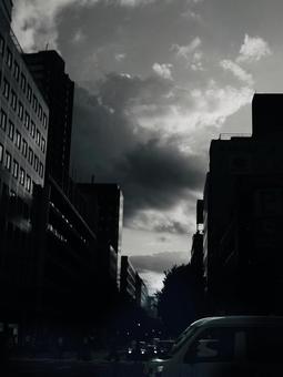 モノクロ 街の写真