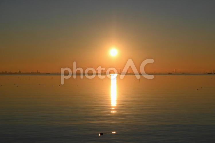 朝焼け・夕焼け・日の出　Ver.008 太陽,夕焼け,朝焼けの写真素材