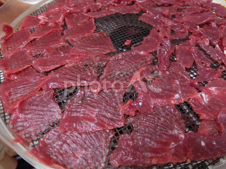 ビーフジャーキーの作り方 ビーフジャーキー,乾肉,保存食の写真素材