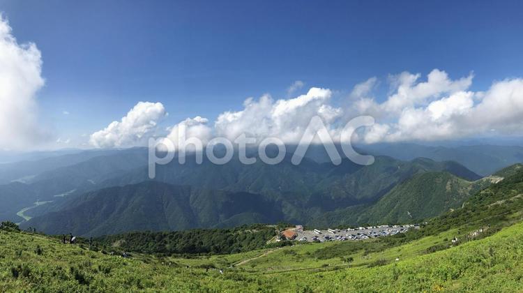 山の上の風景3 山,風景,旅の写真素材