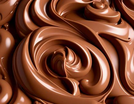 とろけたチョコレート背景 01の写真