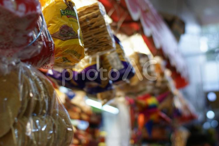 海外の市場のお菓子 海外,市場,お菓子の写真素材