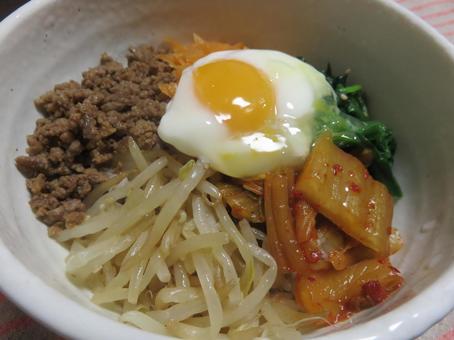 ビビンバ 手作りビビンバ,美味しい,献立の写真素材