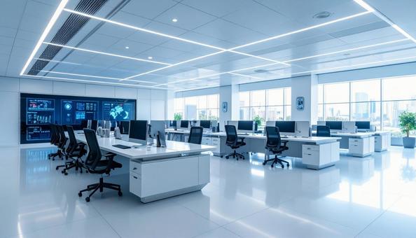 最先端IT企業、未来のオフィスのイメージ 最先端IT企業、未来のオフィスのイメージの写真