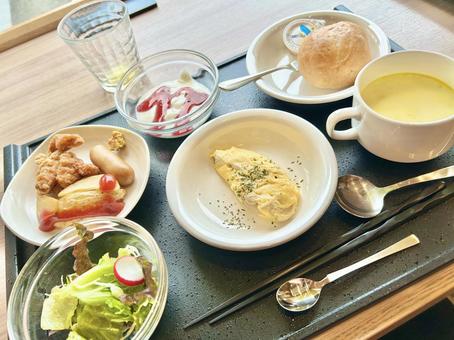ホテルの朝食 ホテルの朝食 ホテル,朝食,洋食の写真素材
