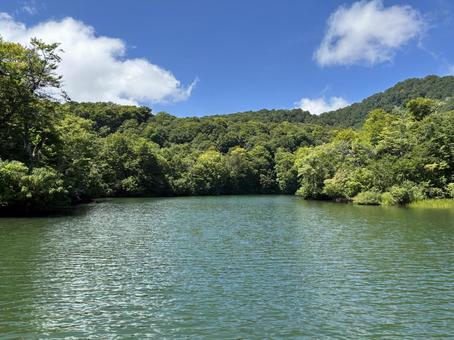 夏の鎌池 長野県小谷村 夏の鎌池 長野県小谷村の写真