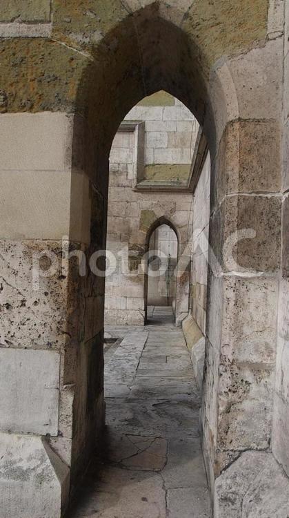 レーゲンスブルク大聖堂のアーチ レーゲンスブルク,大聖堂,教会の写真素材