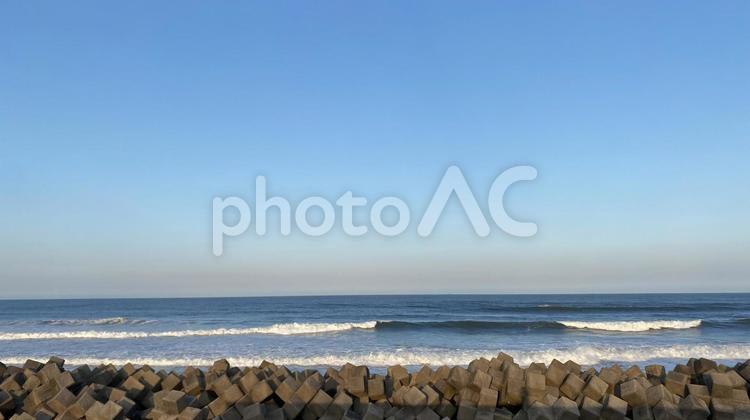 宮崎の海 海,自然,背景の写真素材